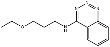 1,2,3-Benzotriazin-4-amine, N-(3-ethoxypropyl)- Structure