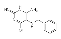 5-benzylamino-2,6-diamino-4-pyrimidinone结构式