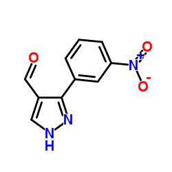 3-(3-Nitrophenyl)-1H-pyrazole-4-carbaldehyde Structure