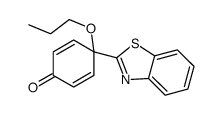 4-(1,3-benzothiazol-2-yl)-4-propoxycyclohexa-2,5-dien-1-one Structure