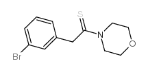 2-(3-溴苯基)-1-(4-吗啉)乙烷硫酮结构式
