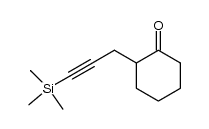2-(3-trimethylsilyl-prop-2-ynyl)-cyclohexanone结构式