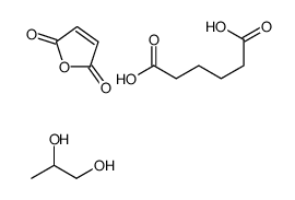 furan-2,5-dione,hexanedioic acid,propane-1,2-diol结构式