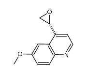 [R]-2-(6-methoxyquinolin-4-yl)oxirane结构式