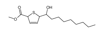 methyl 5-(1-hydroxy)-2,5-dihydrothiophene-2-carboxylate结构式