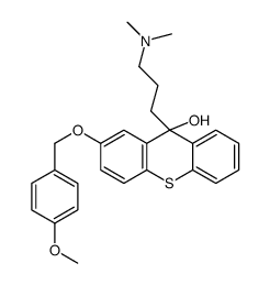 9-[3-(dimethylamino)propyl]-2-[(4-methoxyphenyl)methoxy]thioxanthen-9-ol Structure