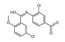 5-chloro-N-(2-chloro-4-nitrophenyl)-2-methoxybenzamide Structure