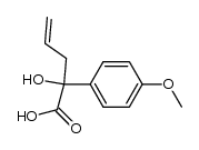 2-hydroxy-(4'-methoxyphenyl)-4-pentenoic acid结构式