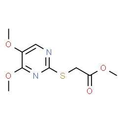 METHYL 2-[(4,5-DIMETHOXY-2-PYRIMIDINYL)SULFANYL]ACETATE picture