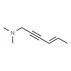 4-Hexen-2-yn-1-amine,N,N-dimethyl-,(4E)-(9CI)结构式