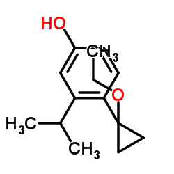 Phenol, 4-(1-ethoxycyclopropyl)-3-(1-methylethyl)- (9CI)结构式