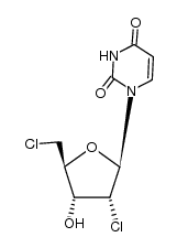 2',5'-dichloro-2',5'-dideoxyuridine结构式