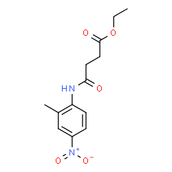 Ethyl 4-[(2-methyl-4-nitrophenyl)amino]-4-oxobutanoate Structure