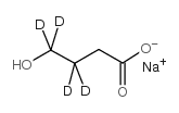 sodium,3,3,4,4-tetradeuterio-4-hydroxybutanoate Structure