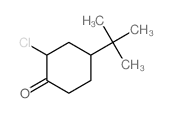 2-chloro-4-tert-butyl-cyclohexan-1-one structure