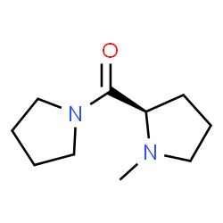 Pyrrolidine, 1-[[(2R)-1-methyl-2-pyrrolidinyl]carbonyl]- (9CI) Structure