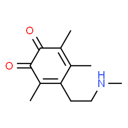 3,5-Cyclohexadiene-1,2-dione, 3,4,6-trimethyl-5-[2-(methylamino)ethyl]- (9CI)结构式