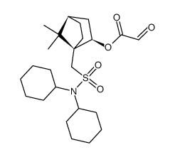 10-N,N-dicyclohexylosulfamoyl-(2R)-isobornyl glyoxylate结构式