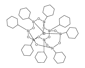 1,3,5,7,9,11,13,15-八环己基并五环八硅氧烷结构式