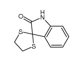 Spiro[3H-indole-3,2'-[1,3]dithiolan]-2(1H)-one结构式