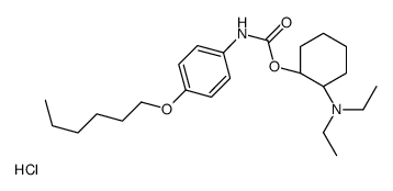 diethyl-[(1S,2S)-2-[(4-hexoxyphenyl)carbamoyloxy]cyclohexyl]azanium,chloride Structure