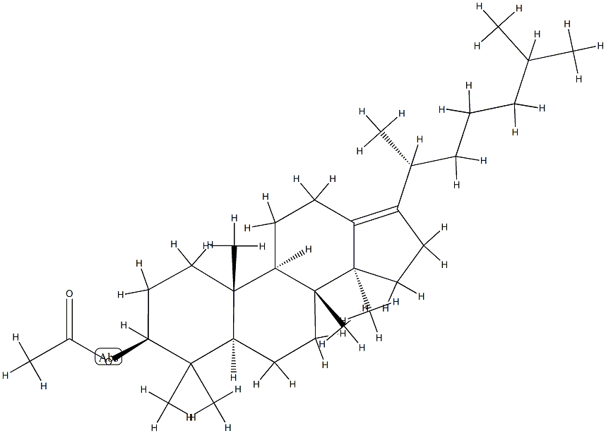 5α-Dammar-13(17)-en-3β-ol acetate structure