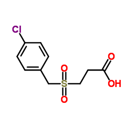 3-[(4-Chlorobenzyl)sulfonyl]propanoic acid Structure