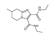 7-methyl-5,6,7,8-tetrahydro-imidazo[1,2-a]pyridine-2,3-dicarboxylic acid bis-ethylamide Structure