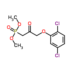 Dimethyl [3-(2,5-dichlorophenoxy)-2-oxopropyl]phosphonate Structure