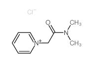 Pyridinium,1-[2-(dimethylamino)-2-oxoethyl]-, chloride (1:1) Structure