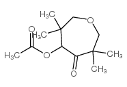 4-Oxepanone, 5-(acetyloxy)-3,3,6,6-tetramethyl Structure