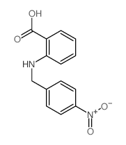 Benzoicacid, 2-[[(4-nitrophenyl)methyl]amino]- Structure
