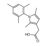 2-[2,5-dimethyl-1-(2,4,6-trimethylphenyl)pyrrol-3-yl]acetic acid结构式