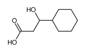 3-cyclohexyl-3-hydroxypropanoic acid结构式