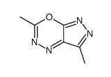 3,7-dimethylpyrazolo[4,3-e][1,3,4]oxadiazine结构式