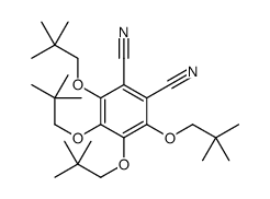 3,4,5,6-tetrakis(2,2-dimethylpropoxy)benzene-1,2-dicarbonitrile结构式