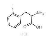 Phenylalanine,2-fluoro-, hydrochloride (9CI) Structure