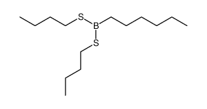 n-C6H13B(SC4H9)2 Structure