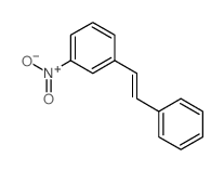 1-nitro-3-(2-phenylethenyl)benzene structure