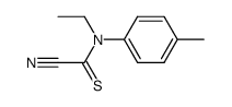 N-Ethyl-2-nitrilo-N-p-tolyl-thioacetamide Structure