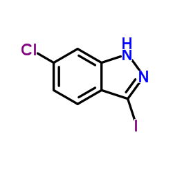 6-Chloro-3-iodo-1H-indazole structure