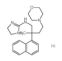 N-(2-methyl-4-morpholin-4-yl-2-naphthalen-1-yl-butyl)-4,5-dihydro-1H-imidazol-2-amine Structure