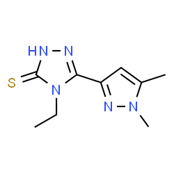 3H-1,2,4-Triazole-3-thione,5-(1,5-dimethyl-1H-pyrazol-3-yl)-4-ethyl-2,4-dihydro-(9CI) picture