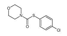 S-(4-chlorophenyl) morpholine-4-carbothioate Structure