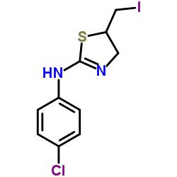 N-(4-Chlorophenyl)-5-(iodomethyl)-4,5-dihydro-1,3-thiazol-2-amine Structure