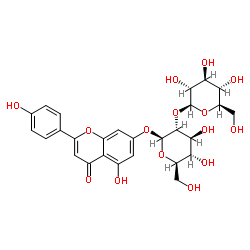 Apigenin-7-O-sophrosideApigenin-7-O-β-D-sophoroside structure