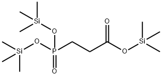 3-[Bis[(trimethylsilyl)oxy]phosphinyl]propionic acid trimethylsilyl ester结构式