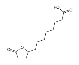 8-(5-oxooxolan-2-yl)octanoic acid Structure