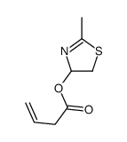 3-Butenoicacid,4,5-dihydro-2-methyl-4-thiazolylester(9CI) Structure