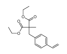 diethyl 2-[(4-ethenylphenyl)methyl]-2-methylpropanedioate结构式